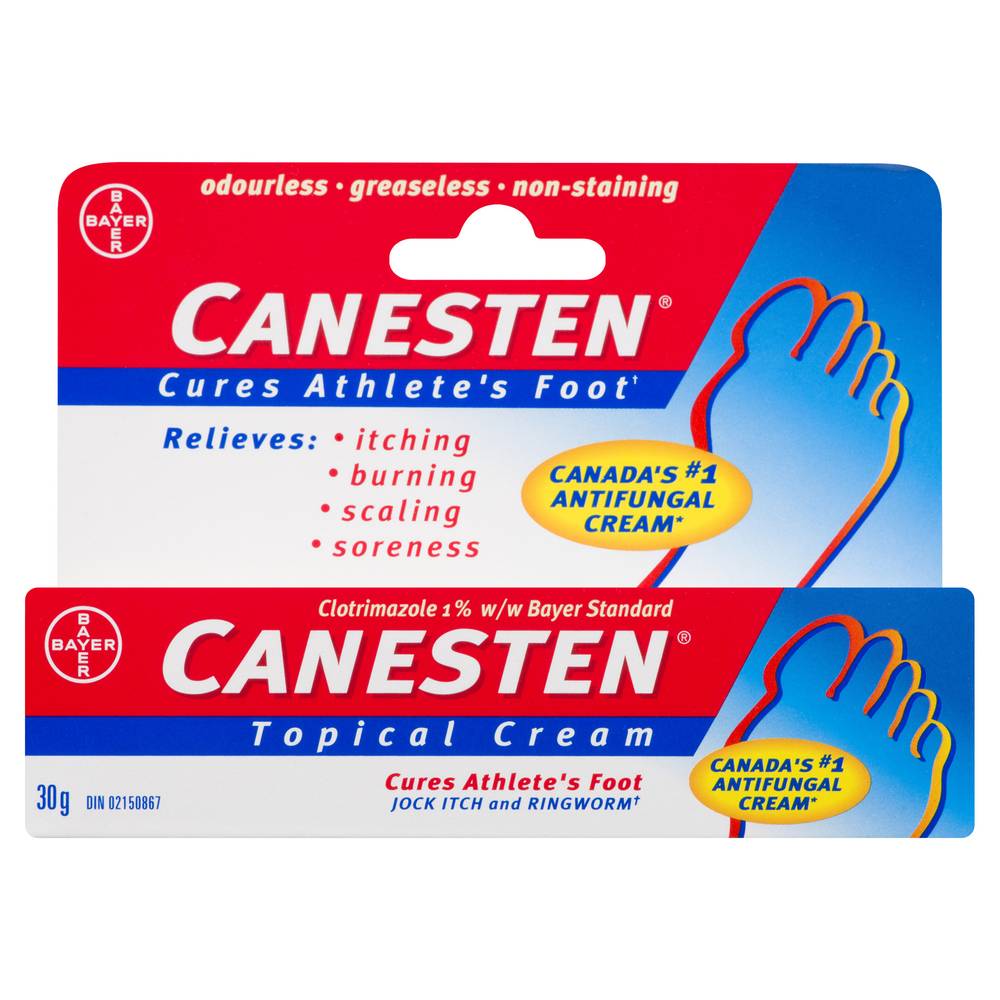 Canesten 1% Topical Antifungal Foot Cream (30 g)