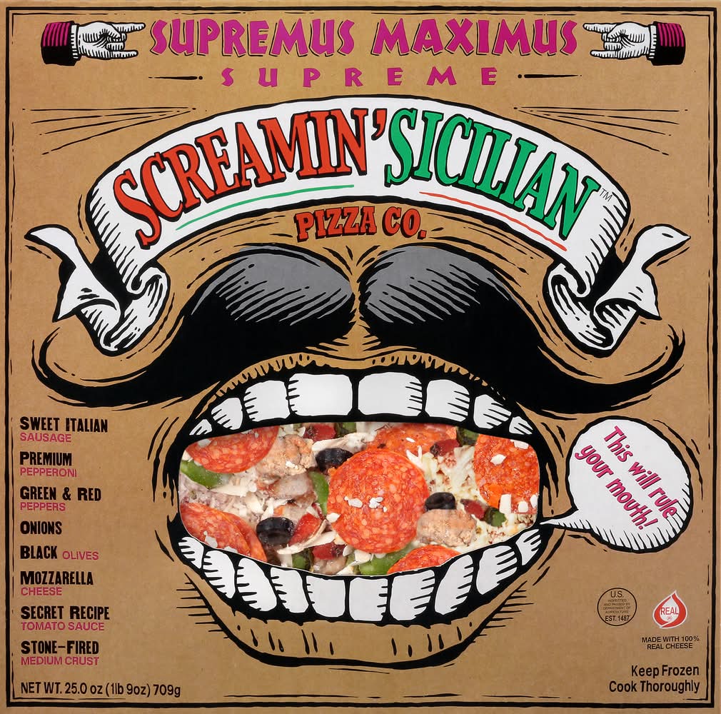 Screamin' Sicilian Pizza Co. Supremus Maximus Pizza (25 oz)