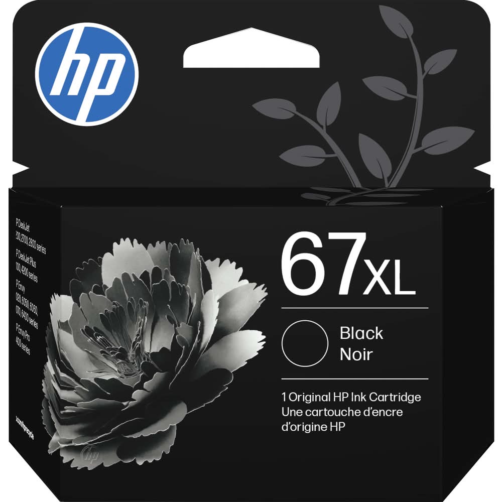 HP - 67XL High-Yield Ink Cartridge - Black