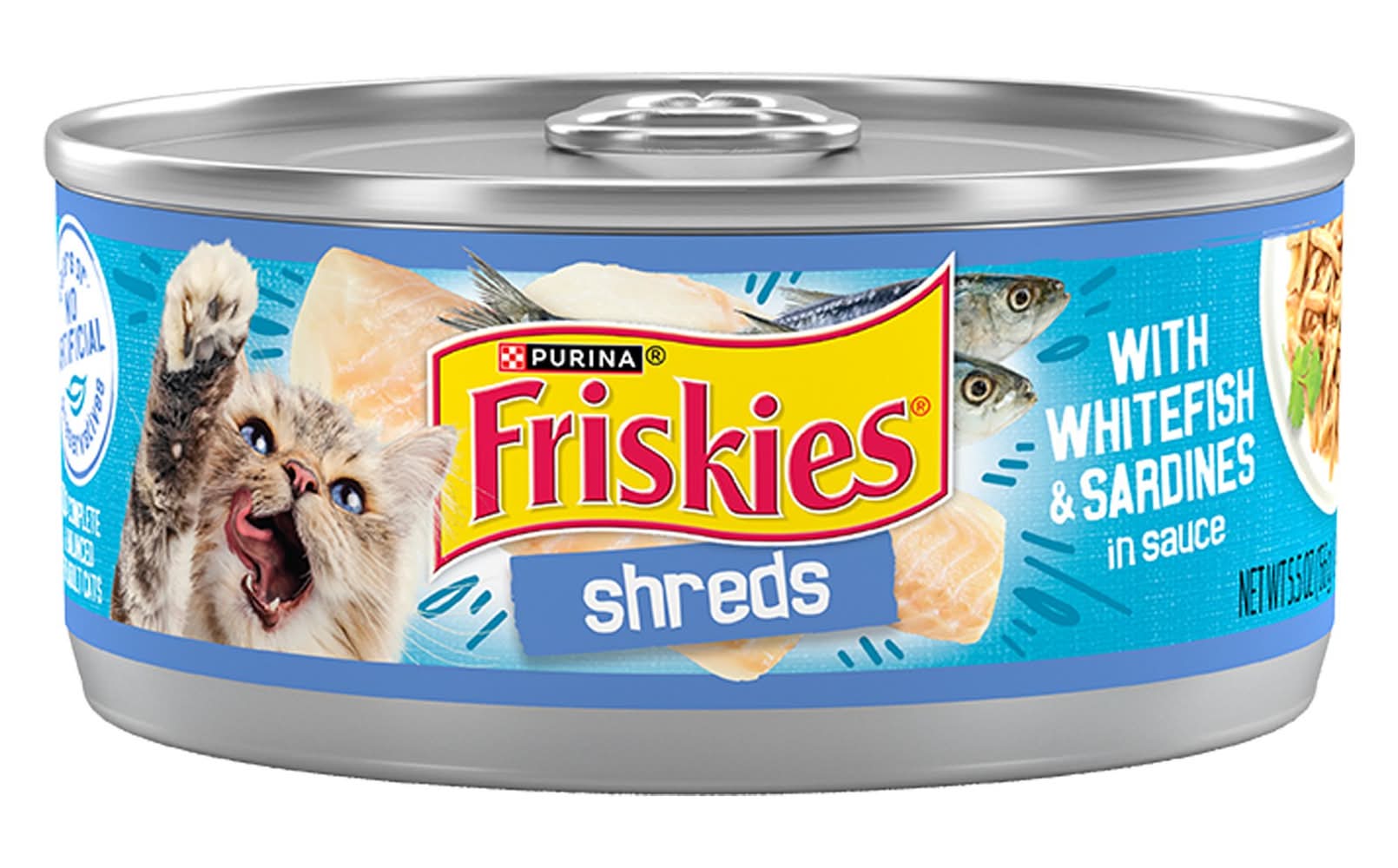 Friskies® All Life Stages Cat Wet Food - 5.5 Oz (Flavor: Whitefish, Color: Assorted, Size: 5.5 Oz)