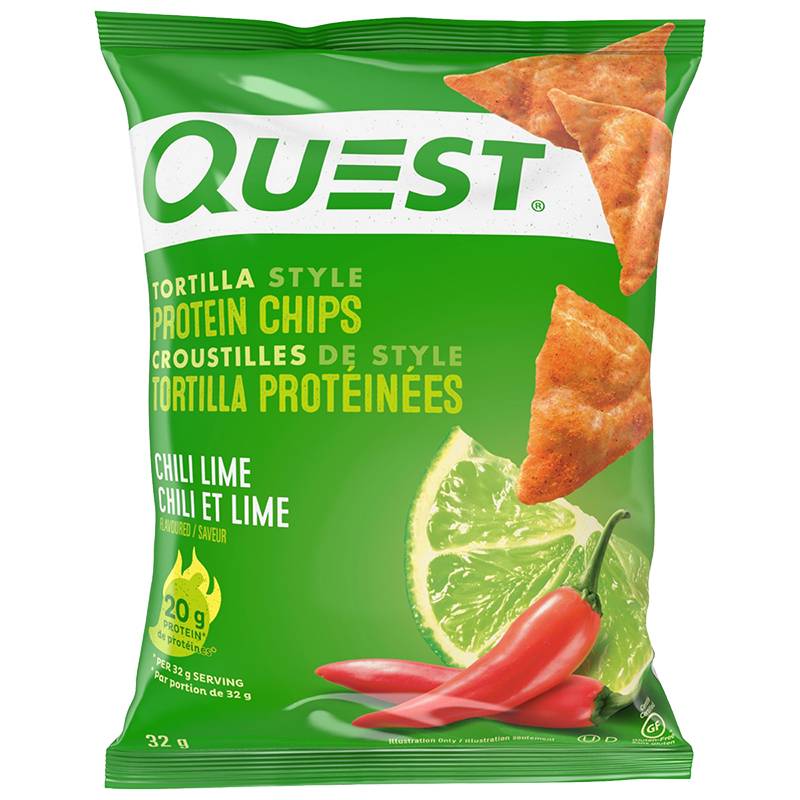 Quest Tortilla Style Protein Chips Chili Lime (32 g)