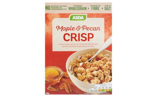 Asda Maple & Pecan Crisp 500g