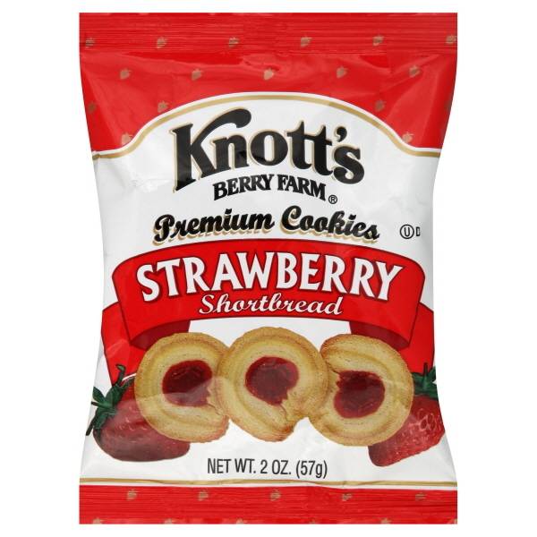 Knott's Berry Farm Premium Shortbread Cookies, Strawberry (2 oz)