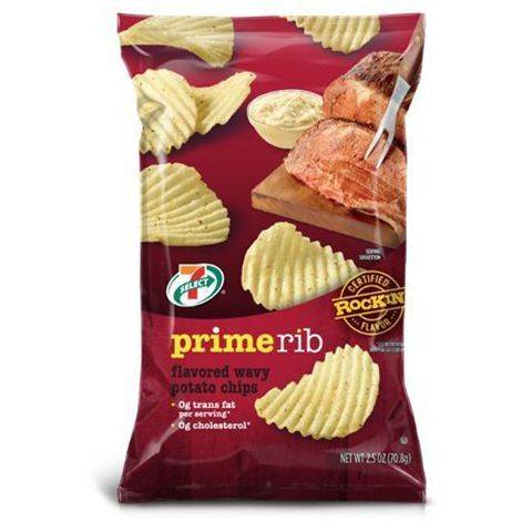 7 Select Prime Rib Wavy Potato Chips 2.5oz