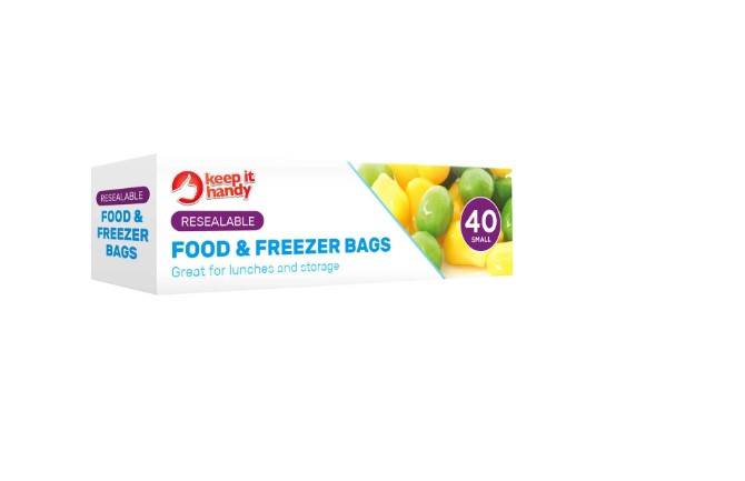 Keep It Handy Small, Resealable Food and Freezer Bags (40 pack)