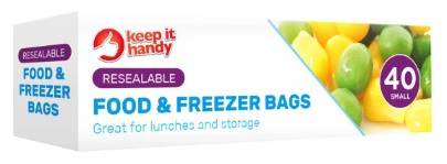 Keep It Handy Small, Resealable Food and Freezer Bags (40 pack)