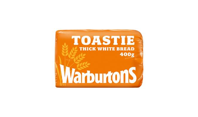 Warburtons Toastie Thick Sliced Soft White Bread 400g