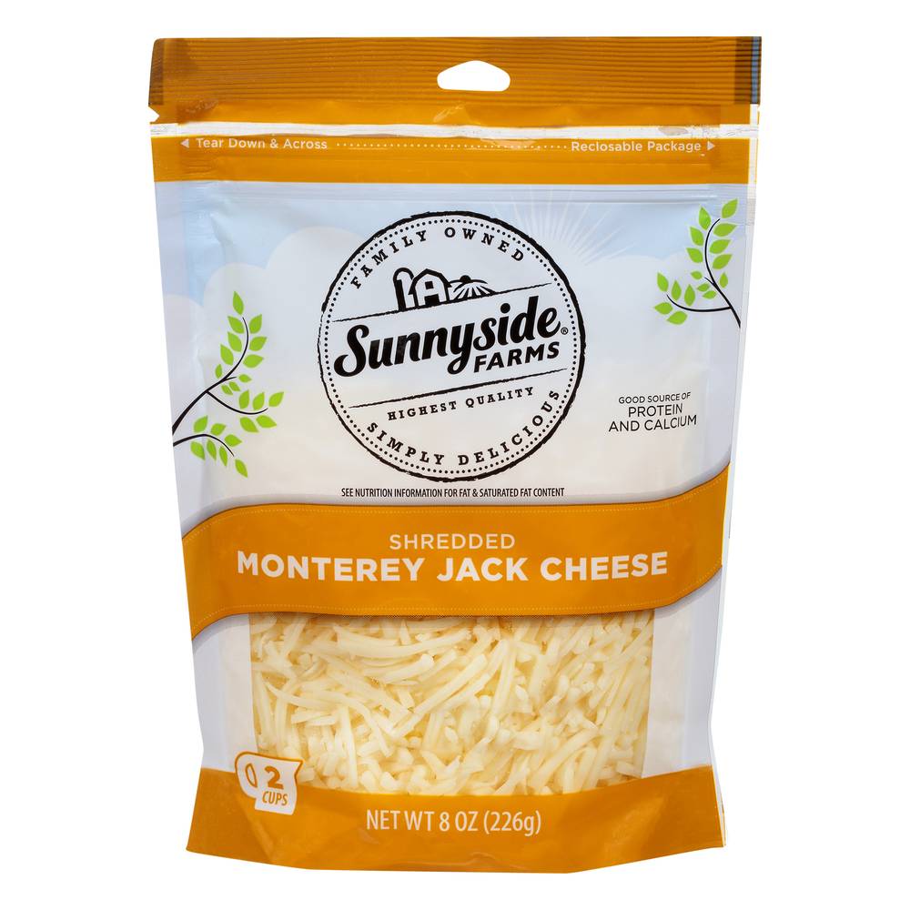 Sunnyside Farms Monterey Jack Shredded Cheese (8 oz)