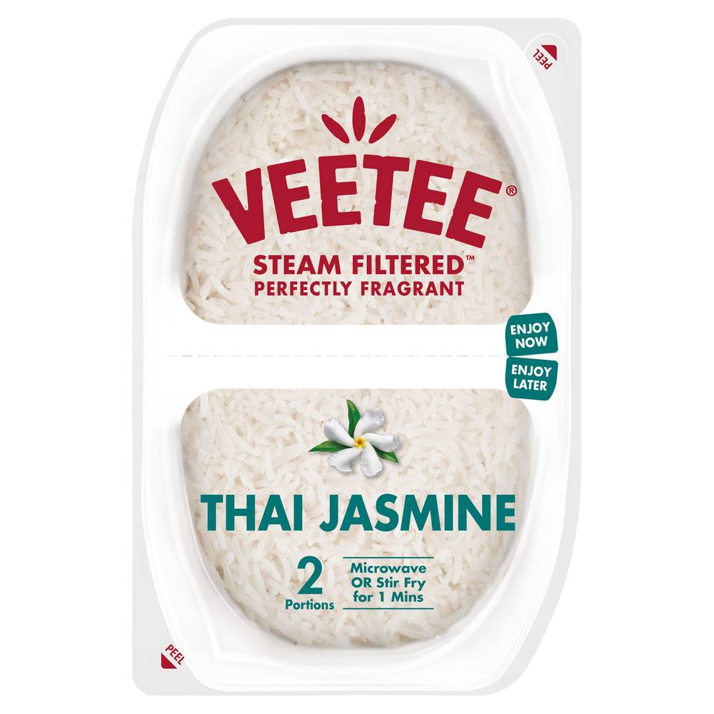 Veetee Heat& Eat Thai Jasmine Rice Pots 280g