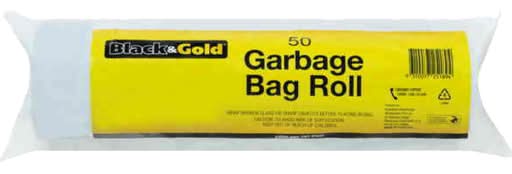 Black Gold Garbage Bag