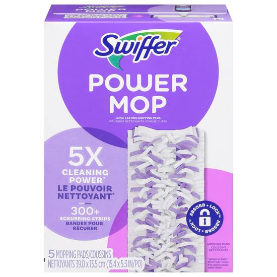 Swiffer Power Mop Long-Lasting Pads (5 ct)