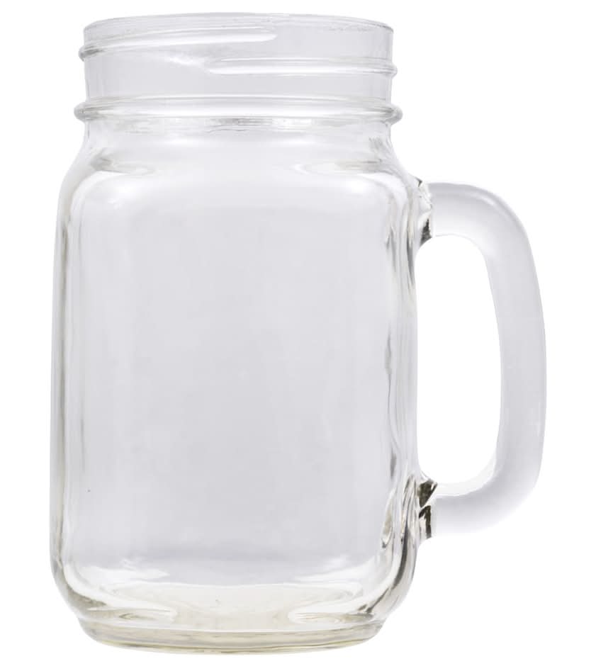 Glass Country Style Mason Jar Mugs