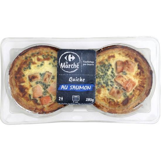 Carrefour Le Marché - Quiches au saumon (2)