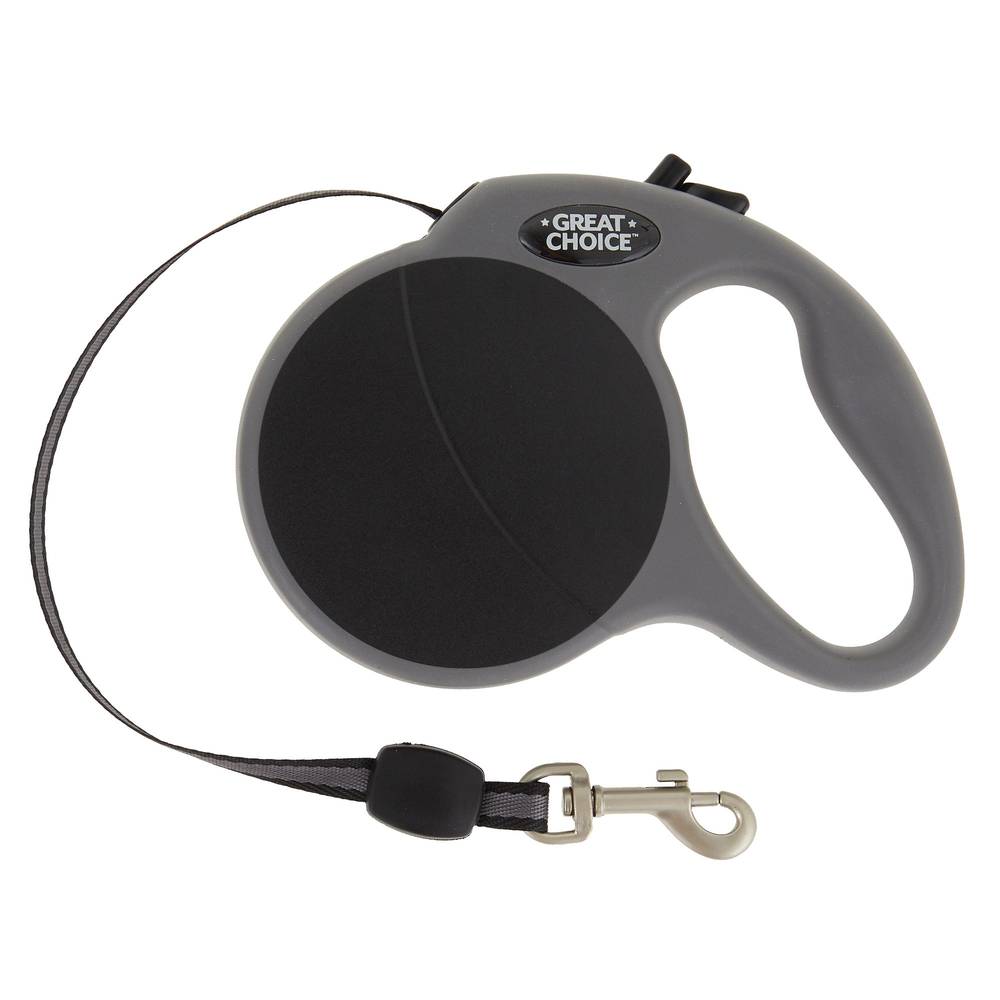 Great Choice® Retractable Tape Dog Leash (Color: Black, Size: Small)