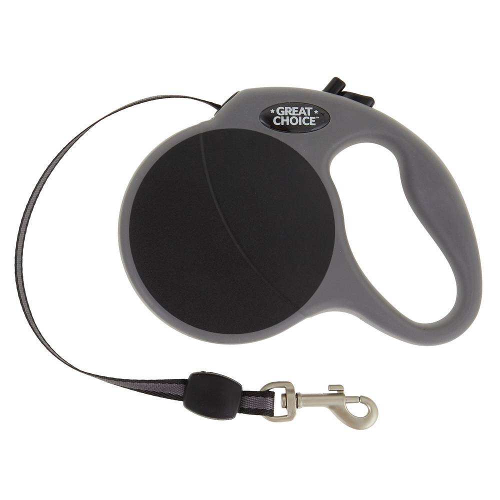 Great Choice Retractable Dog Tape Leash, Black