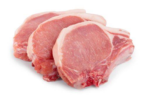Côtelettes de porc désossées, coupe du centre