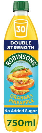 Robinsons Double Concentrate Orange & Pineapple Squash (750ml)