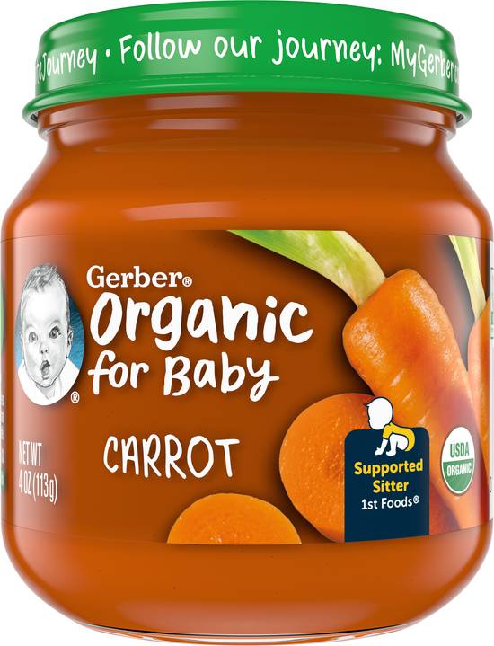 Gerber Carrot Organic Baby Food 1st Foods