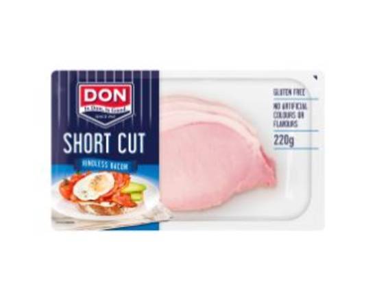 Don Short Cut Rindless Bacon 220g