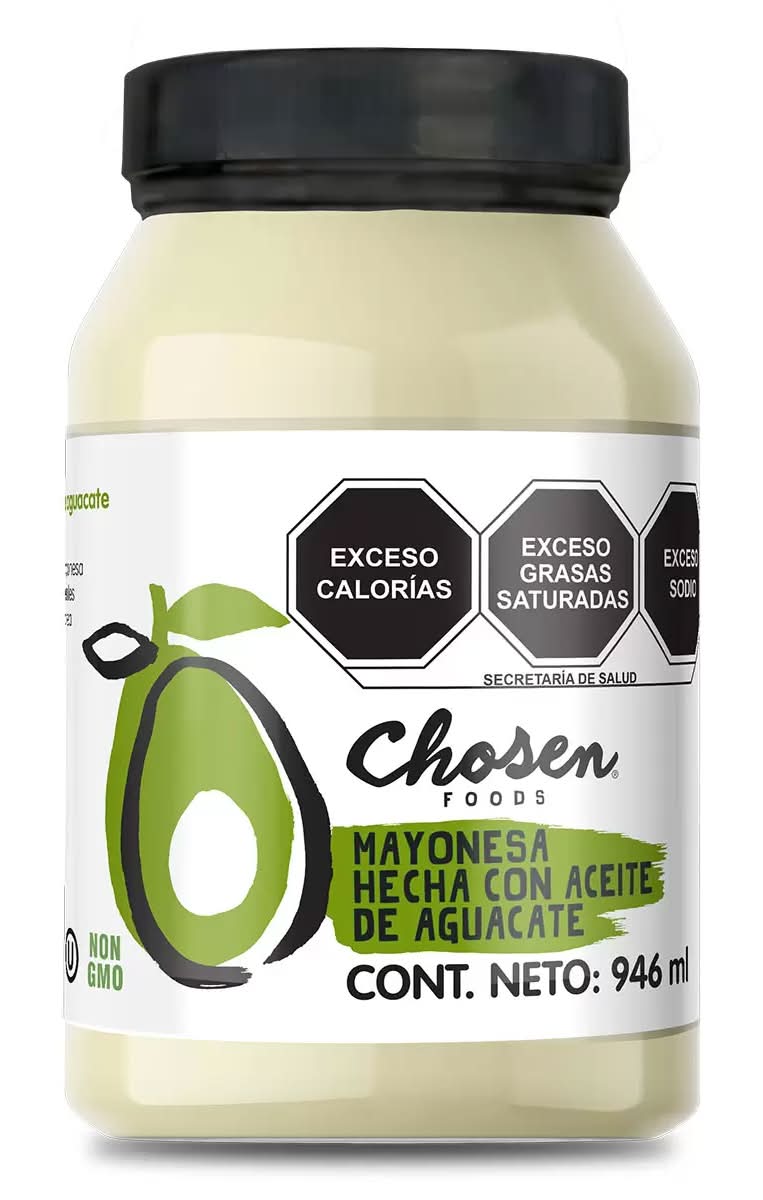 Chosen Foods · Mayonesa con aceite de aguacate (946 ml)