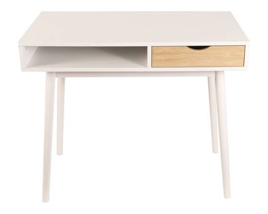 M+design escritorio kamin blanco natural (90 x 50 x 75 cm)