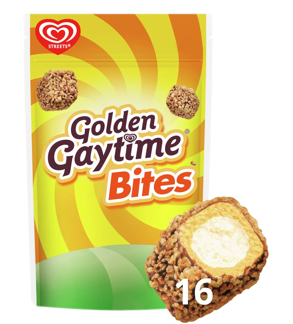 Golden Gaytime Ice Cream Cube Bites (279mL, 16 pack)
