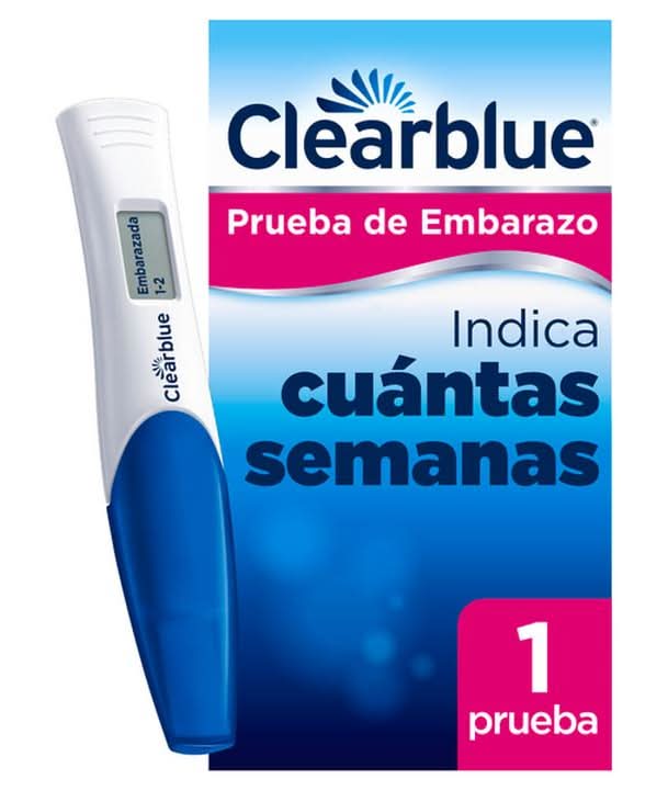 Clearblue · Prueba de embarazo digital con indicador de concepción