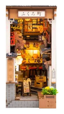 Rolife Sakura Wine Alley Diy Book Nook Shelf Insert Kit Tgb11 14+ Years (249 ct)