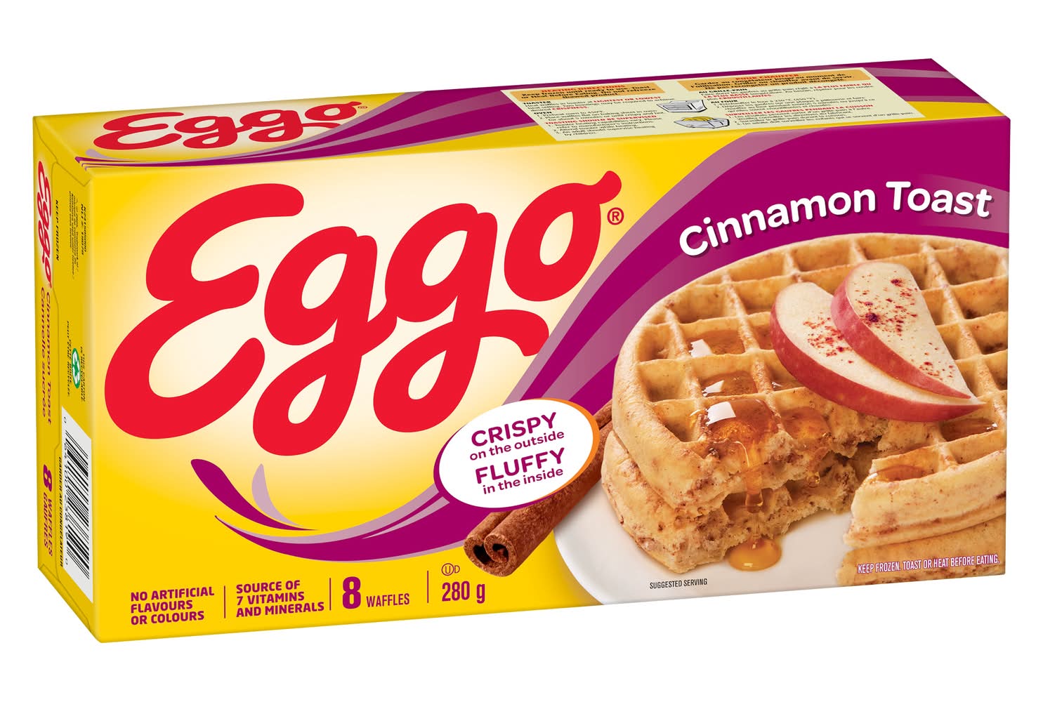 Eggo Crispy Waffles, Cinnamon Toast (280 g, 8 ct)
