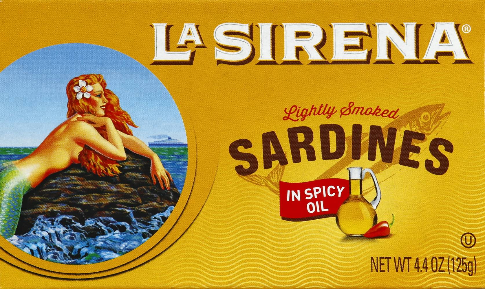 La Sirena Lightly Smoked Sardines in Spicy Oil (4.4 oz)