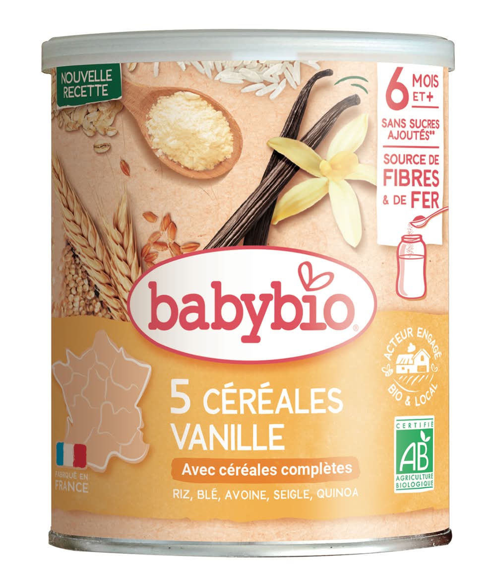 Babybio - Céréales vanille avec quinoa pour bébé (220g)