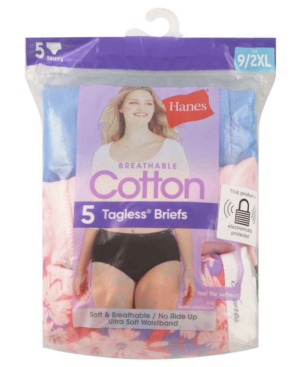 Hanes Cool Comfort Cotton Size 9 Value pack Briefs