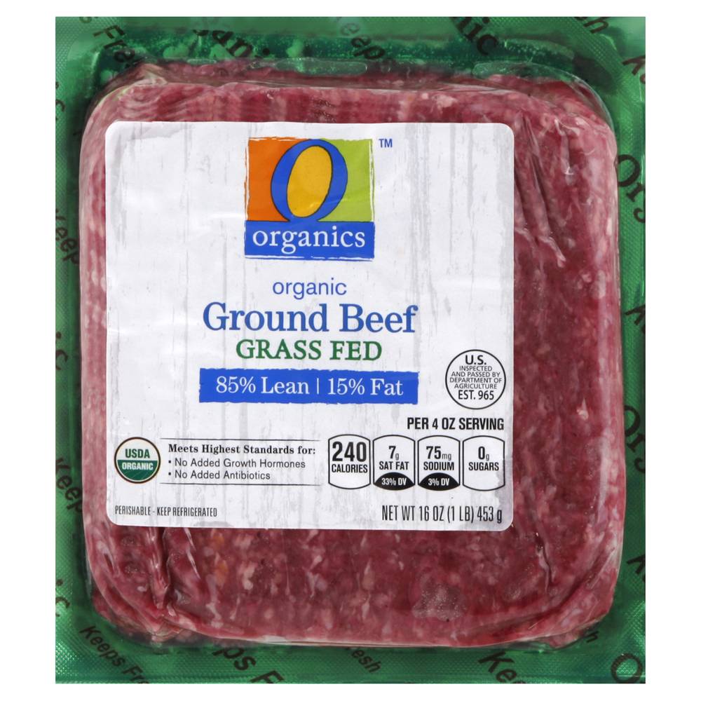 O Organics Organic Ground Beef 85% Lean 15% Fat