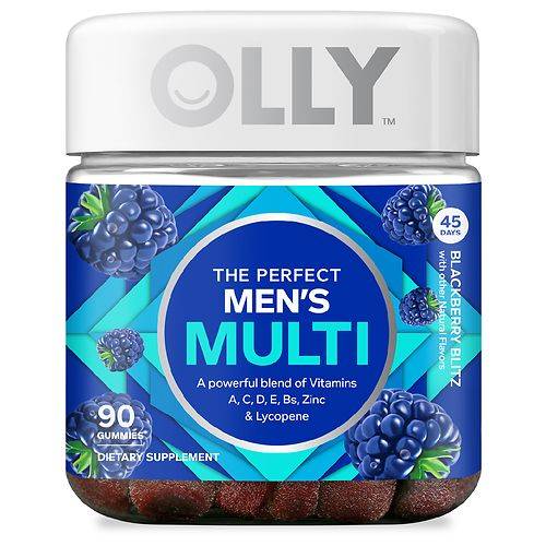 OLLY The Perfect Men's Multi Gummies Blackberry Blitz - 90.0 ea