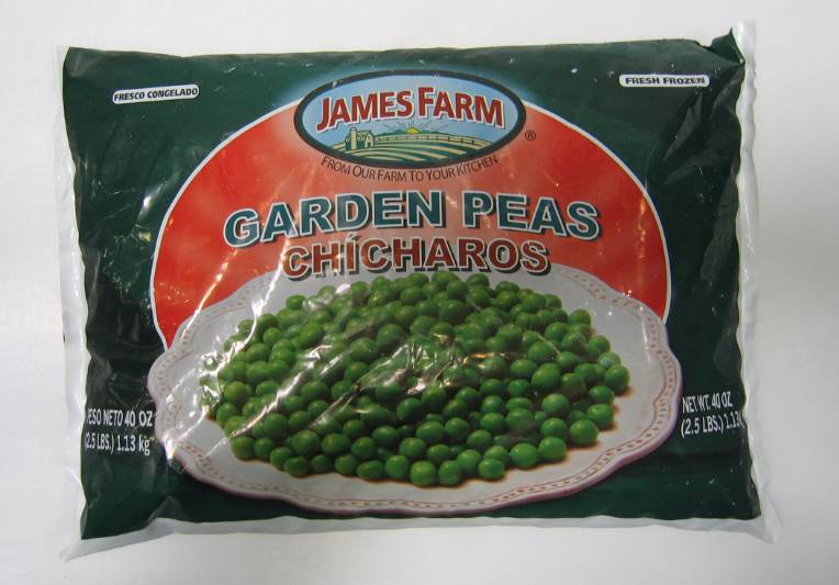 Frozen James Farm - IQF Peas - 2.5 lbs (12 Units per Case)