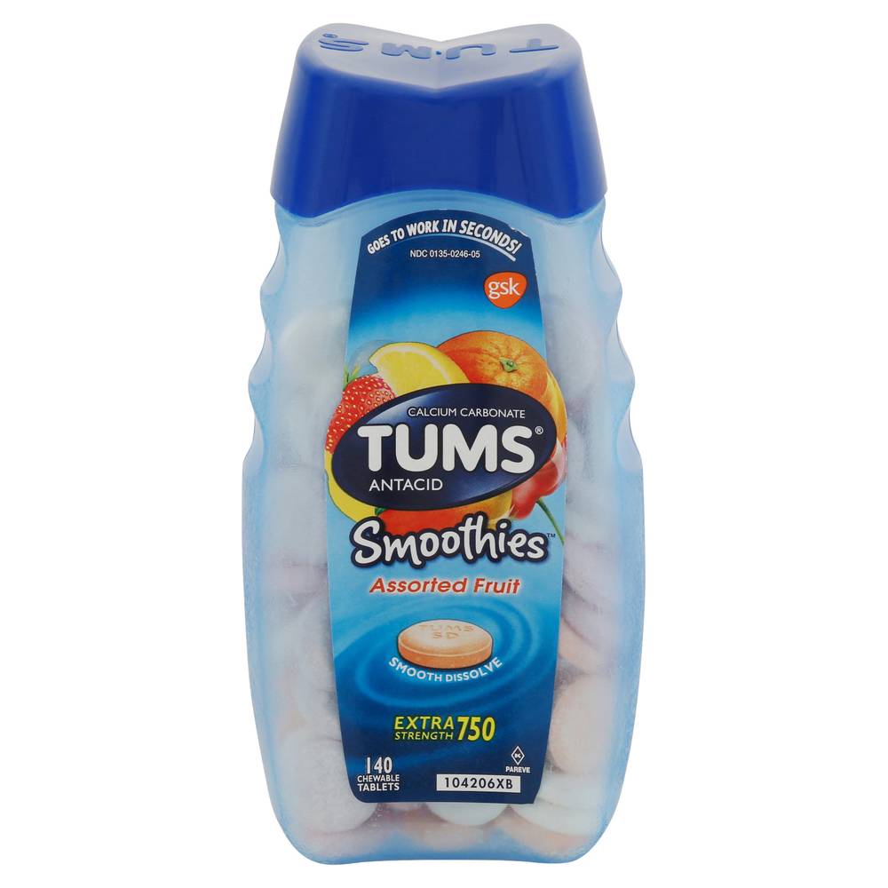 Tums Assorted Fruit Smoothies Antacid (1.08 lbs)