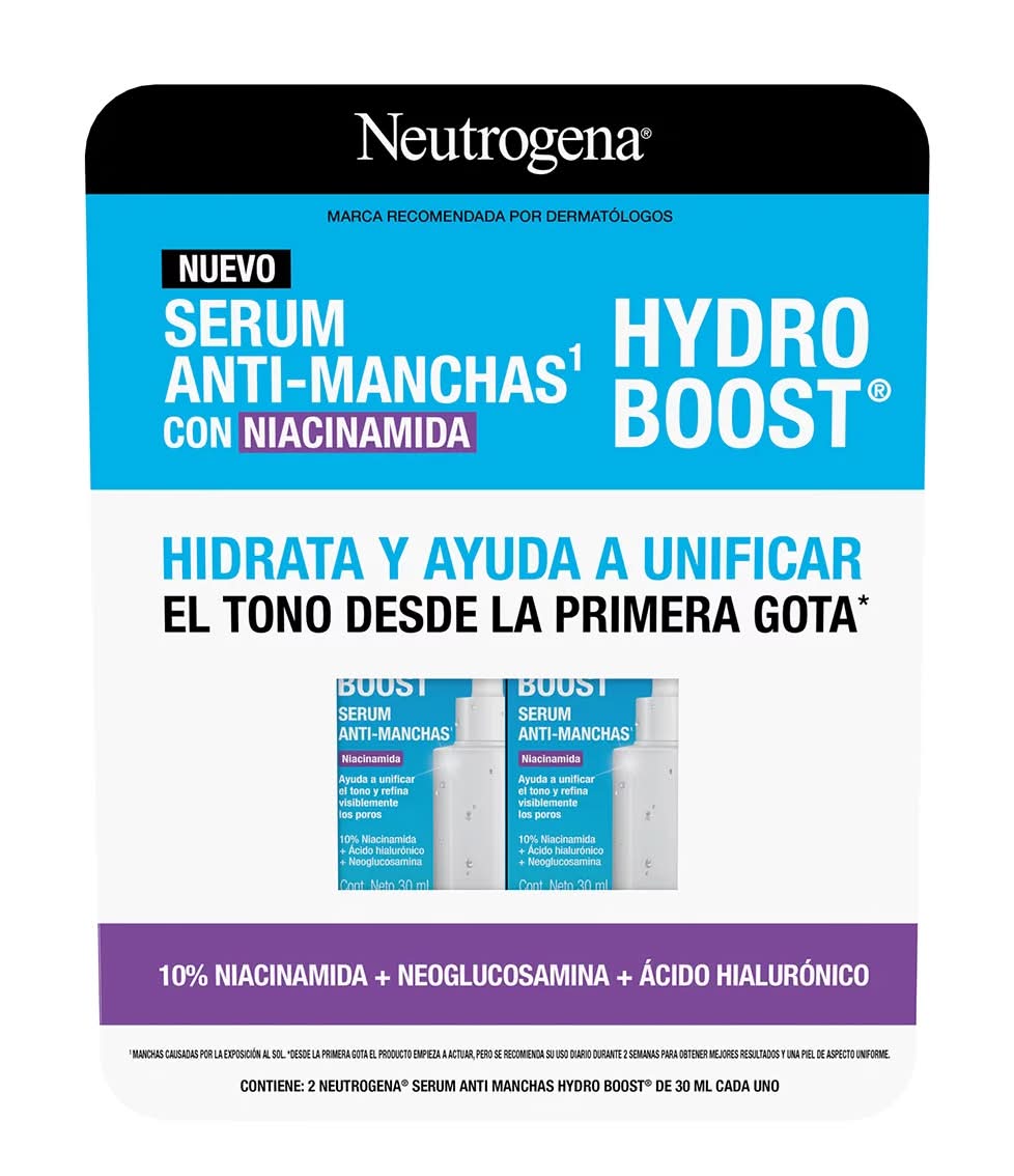 Neutrogena · Hydro boost sérum antimanchas con niacinamida (2 x 30 ml)