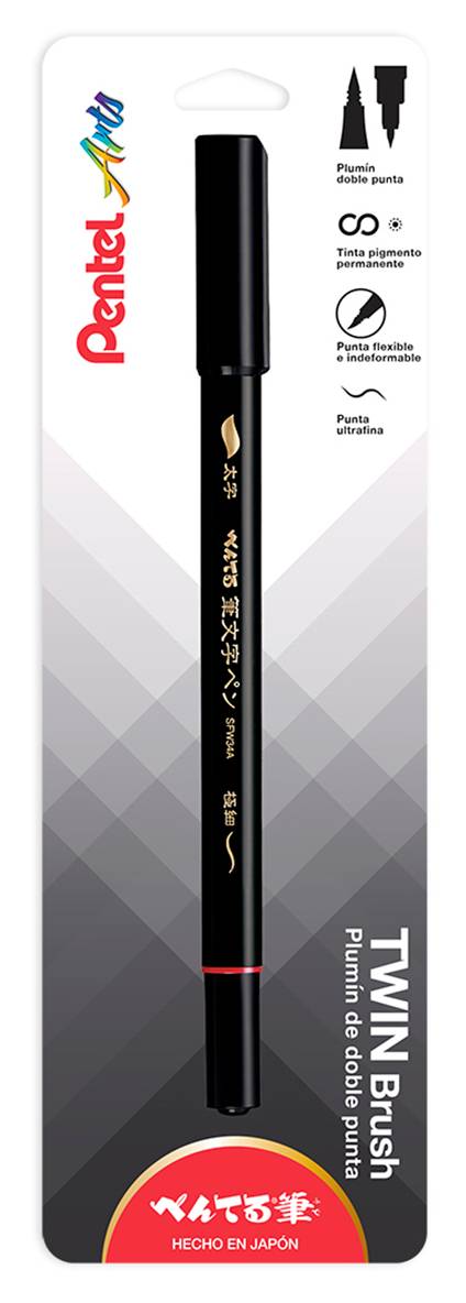 PINCEL DOBLE PUNTA PENTEL