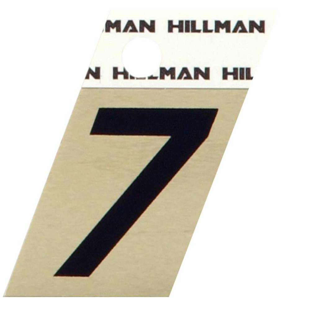 Hillman 1-1/2-in Reflective Black Number 7 | 840488