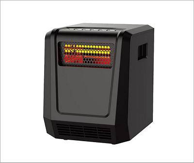 Black 6 Element Cabinet Heater