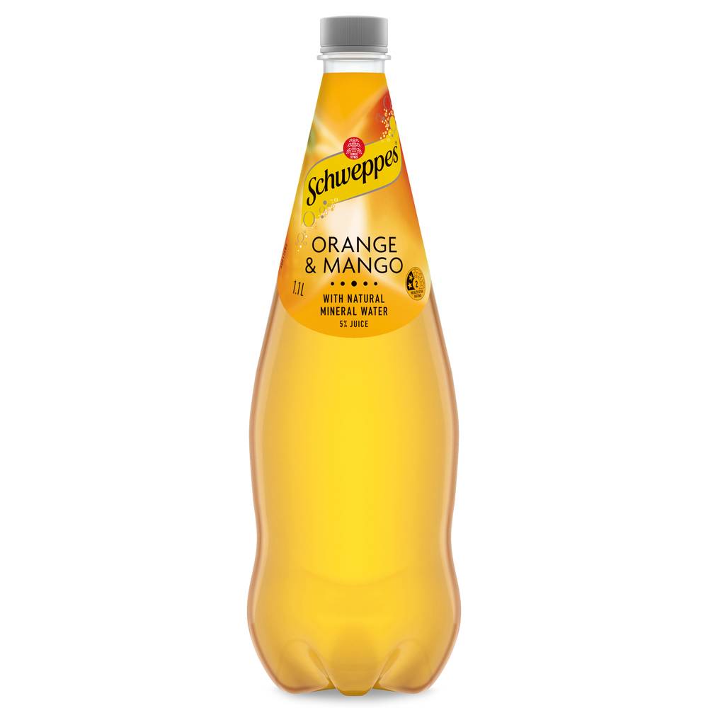 Schweppes Orange-Mango Natural Mineral Water Bottle 1100 g