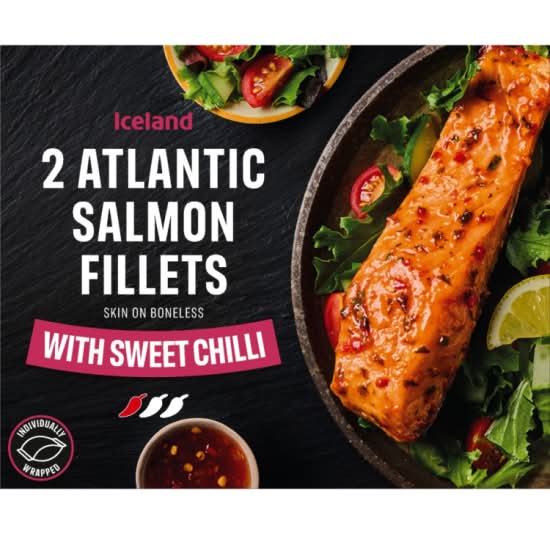 Iceland Luxury 2 Atlantic Salmon Fillets With Sweet Chilli
