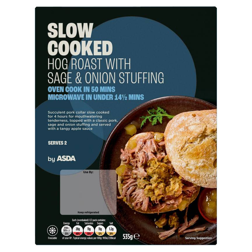 ASDA Slow Cooked Hog Roast With Sage & Onion Stuffing (535g)