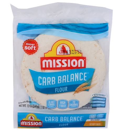 Mission Carb Balance Medium Flour Tortillas 8 Count