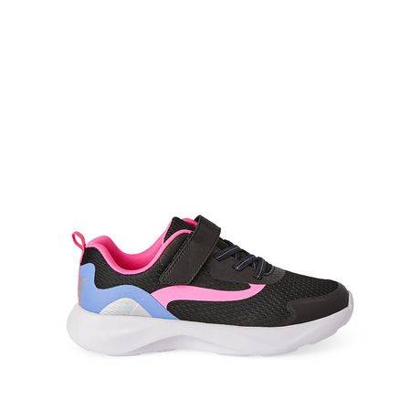 Athletic Works Girls'' Mica Sneakers (Color: Black, Size: 11)