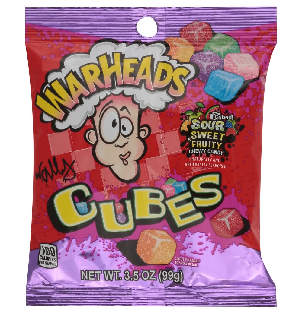Warheads Cubes Chewy Candy (3.5 oz)