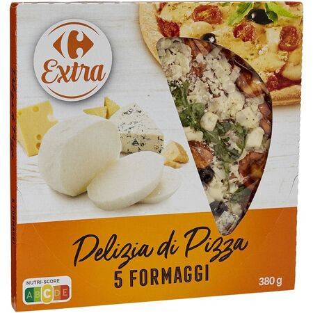Pizza 5 fromages CARREFOUR EXTRA - la boite de 380g