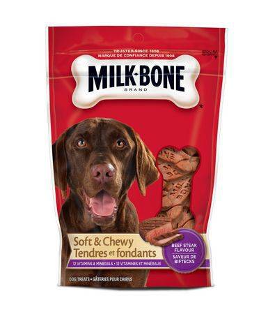 Milk-bone gâteries tendres et fondantes pour chiens à saveur de filet mignon (113 g) - soft & chewy beef steak flavour dog treats (113 g)