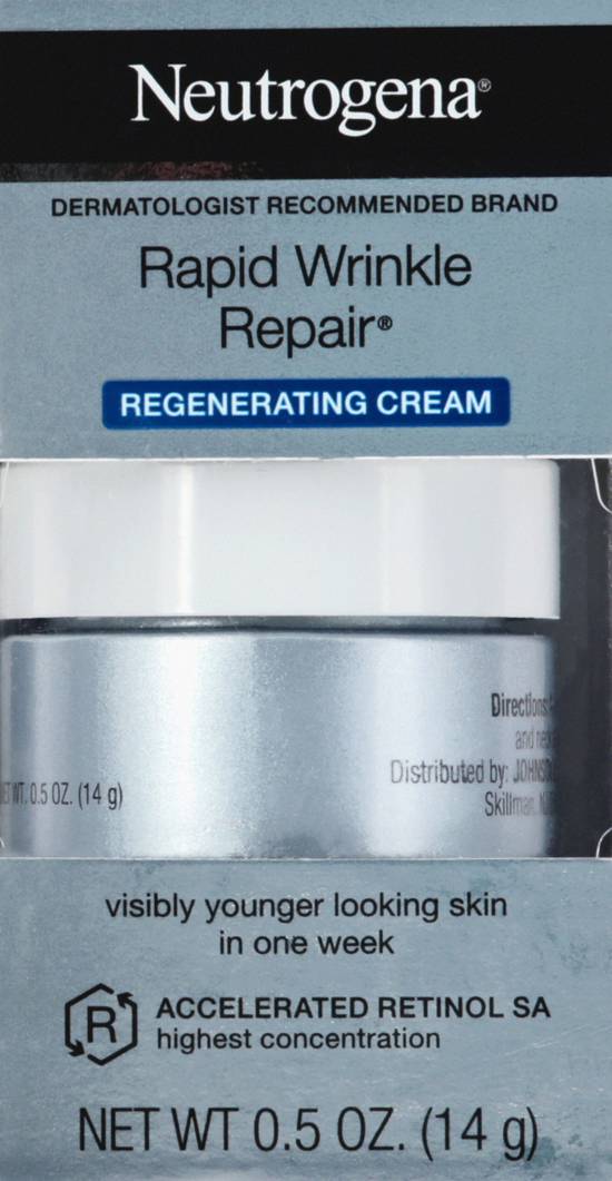 Neutrogena Rapid Wrinkle Repair Retinol Face Cream, Mini (0.5 oz)
