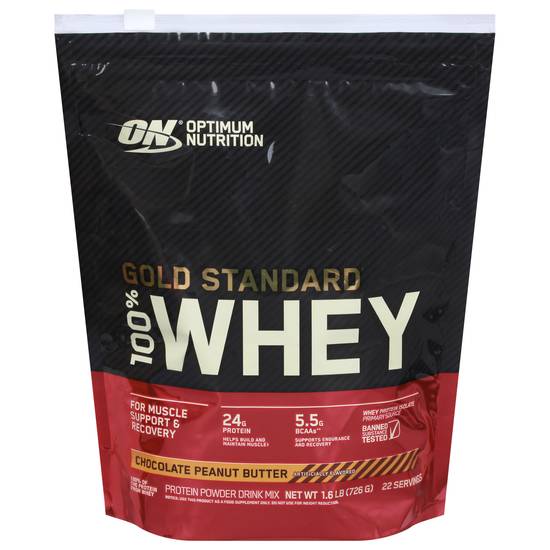 Optimum Nutrition Gold Standard 100% Whey (25.6 oz) ( chocolate peanut butter)